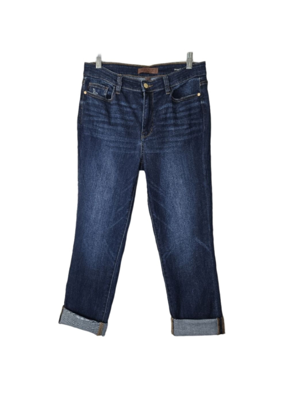 Judy Blue Blue Skinny Fit Capri Jeans 30 Dark Wash Stretchy - Picture 3 of 15
